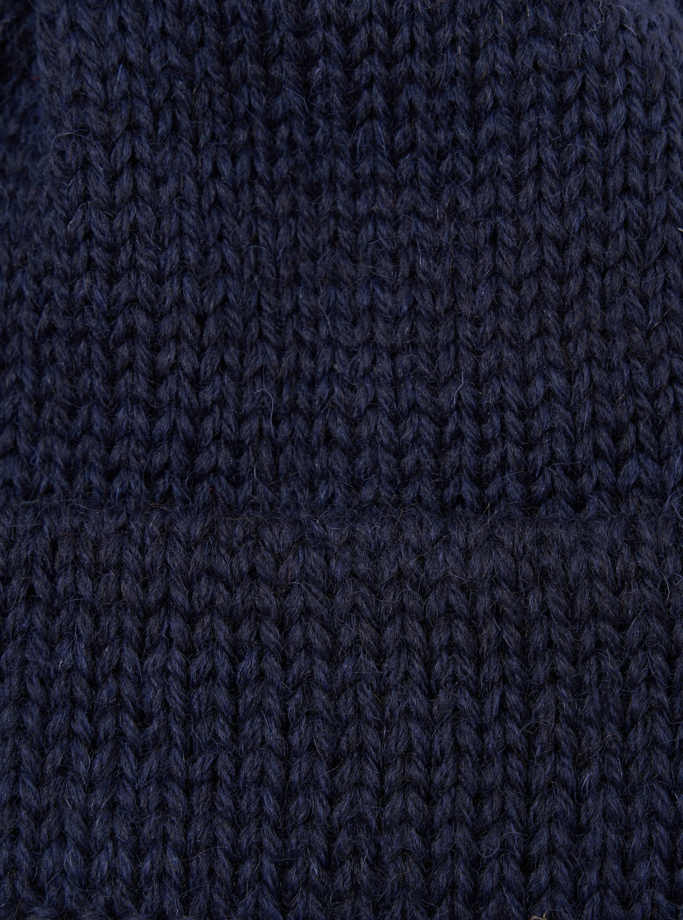 Universal Works Short Watch Cap in Navy British Wool