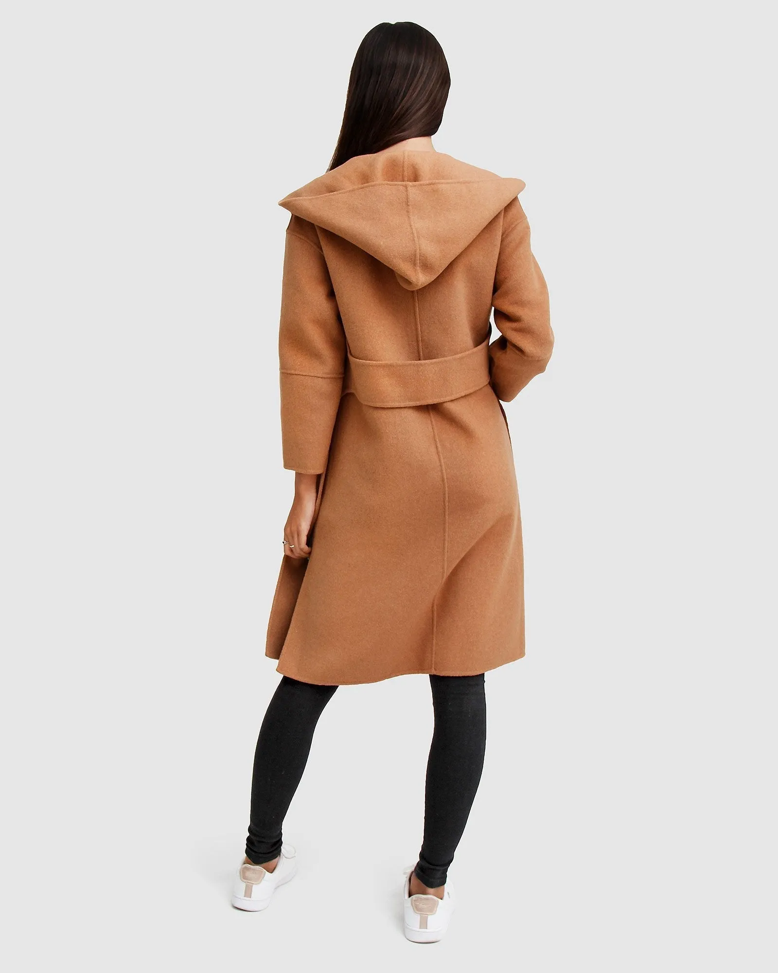 Walk This Way Wool Blend Oversized Coat - Camel