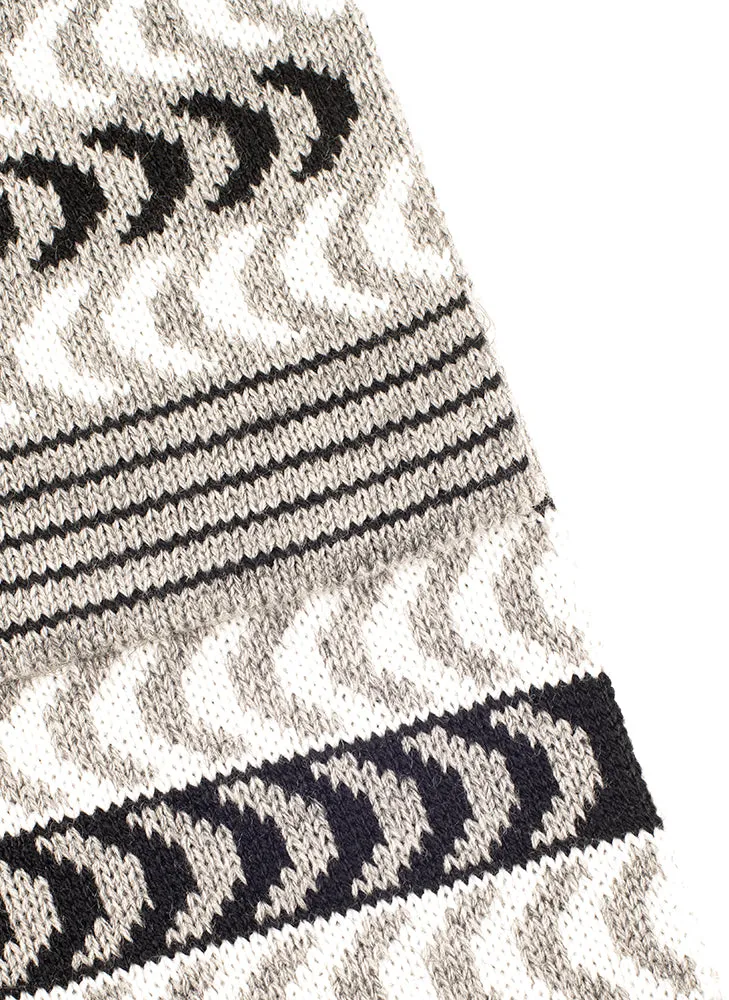 Women's Chevron Pattern Knitted Scarf