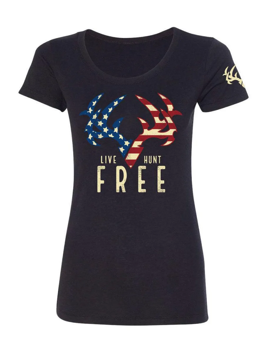 Womens Patriot Rak Buck Tee - Clearance