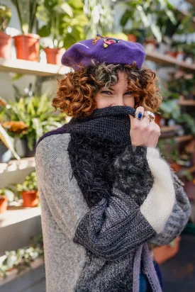 Zero Waste Beret in Purple